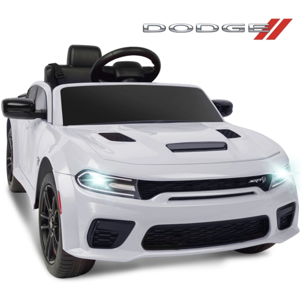 Dodge Electric Ride on Cars for Kids, 12V Licensed Dodge Charger SRT Powered with Parent Remote Control - Image 2