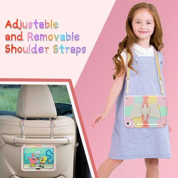 10th Generation iPad Case with Screen Protector Shoulder Strap Unicorn Stand Cover for iPad 10th Gen 10.9'' - Image 3